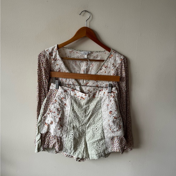 AE Floral Patchwork Top & Shorts Set - Picture 2 of 7